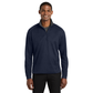 Port Authority® Vertical Texture 1/4-Zip Pullover - True Navy / Iron Grey