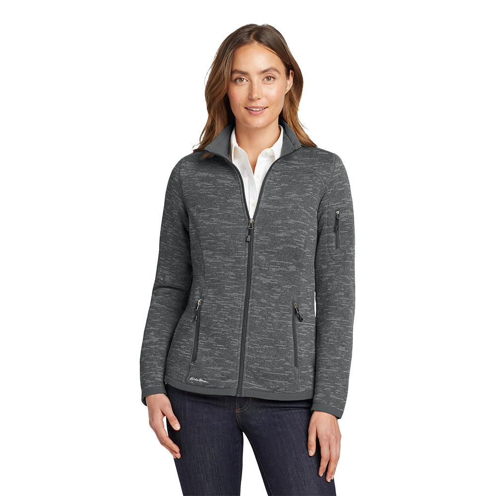 Eddie Bauer ® Women's Sweater Fleece Full-Zip - Dark Grey Heather