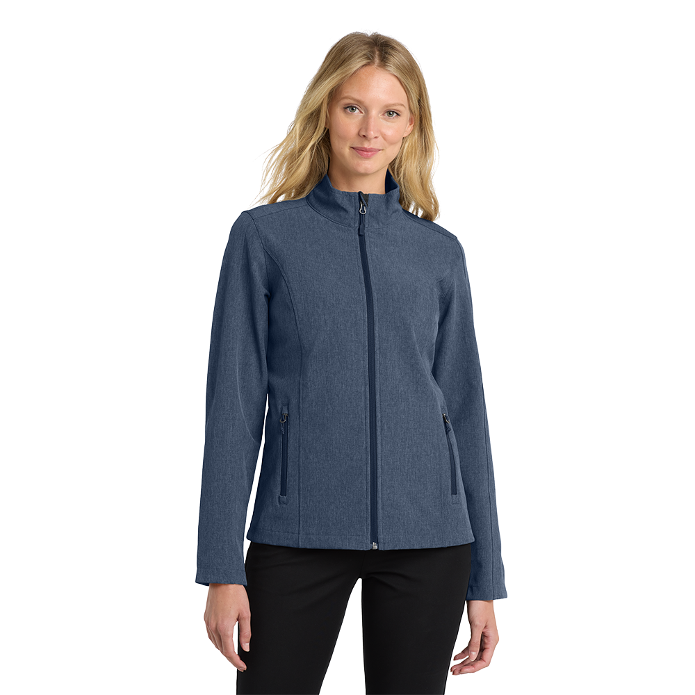 Port Authority® Women's Core Soft Shell Jacket - Navy Heather