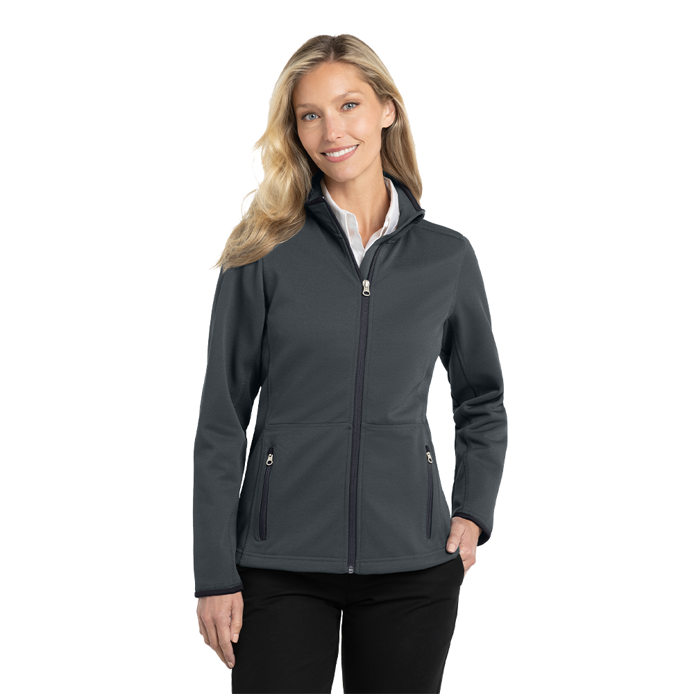 Port Authority® Women's Pique Fleece Jacket - Graphite