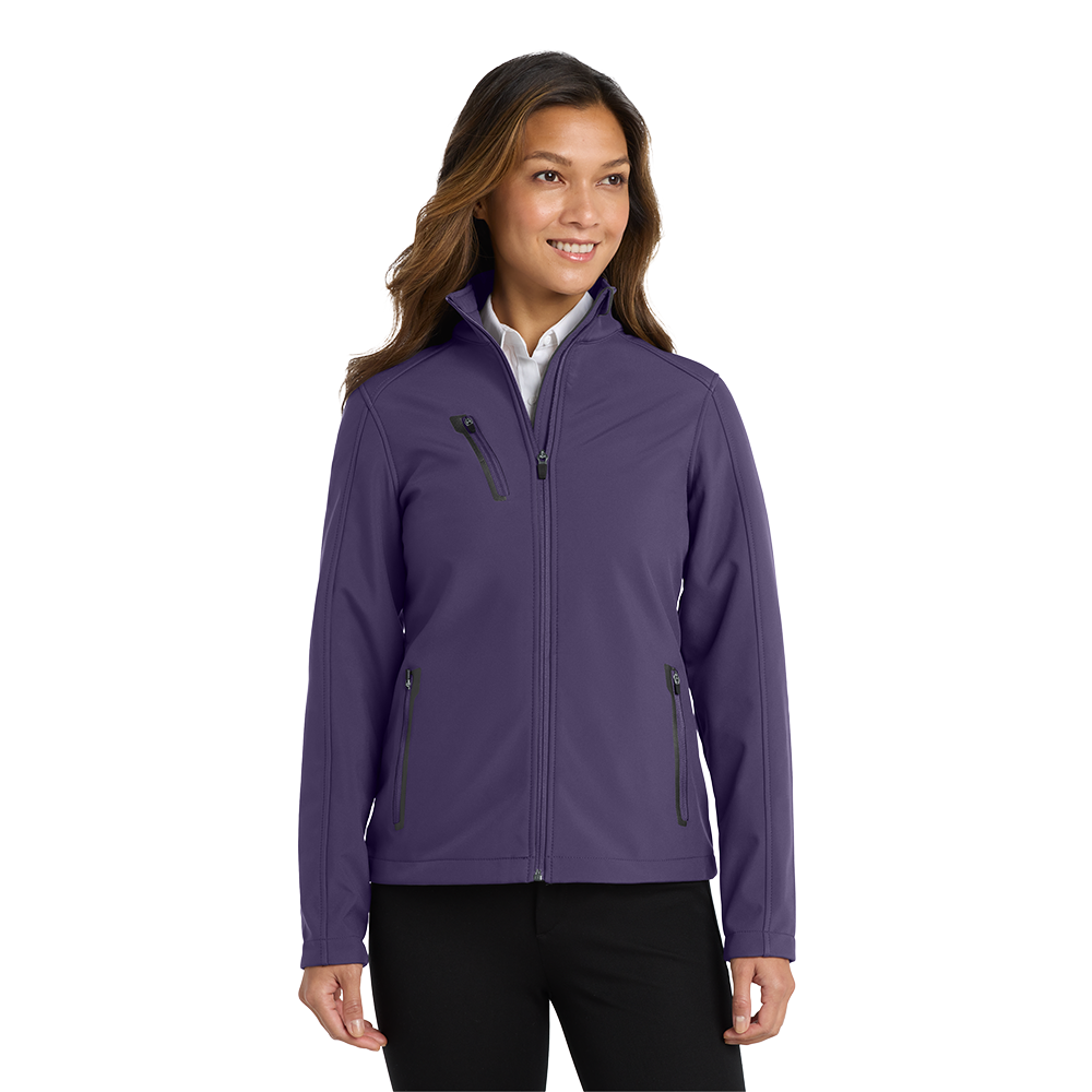 Port Authority® Women's Welded Soft Shell Jacket - Posh Purple