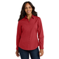 Port Authority® Women's Long Sleeve Carefree Poplin Shirt - Rich Red
