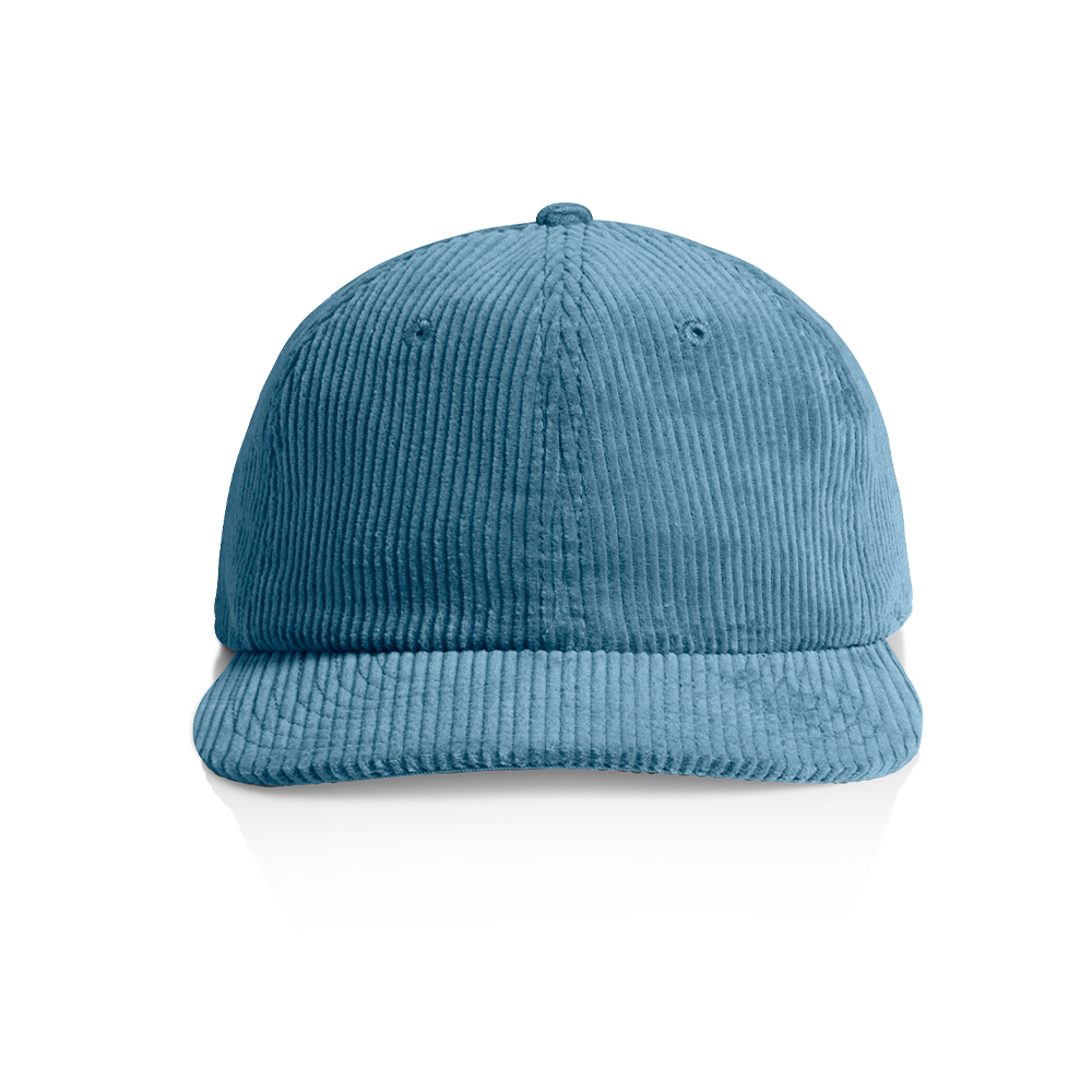 Elegant Corduroy Cap - Slate Blue
