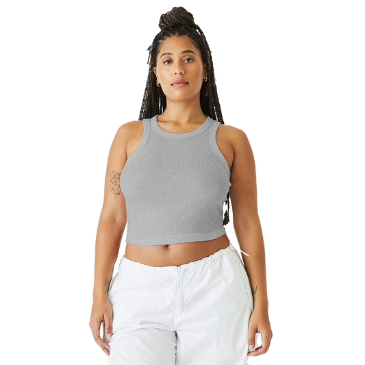 BELLA+CANVAS® Women’s Micro Rib Racer Tank - Athletic Heather