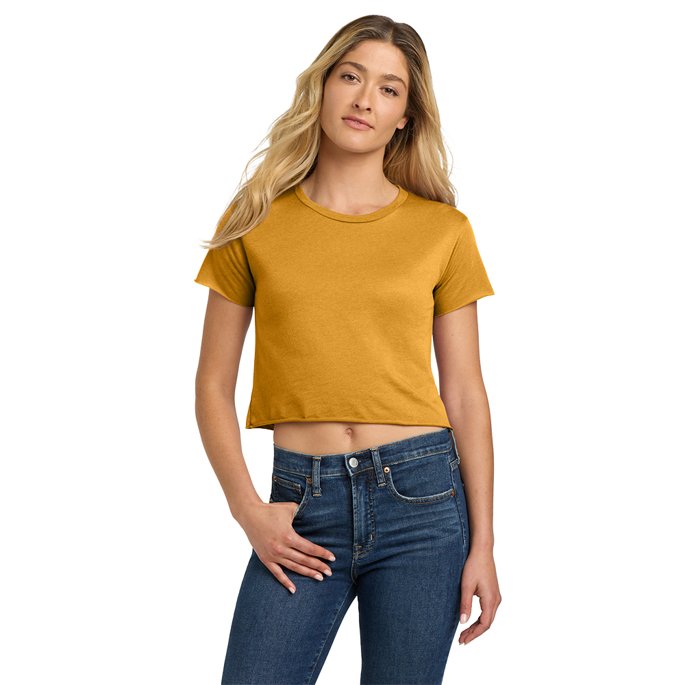 Next Level Apparel® Women’s Festival Cali Crop Tee - Anique Gold