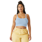 BELLA+CANVAS® Women’s Micro Rib Spaghetti Strap Tank - Solid Baby Blue Blend