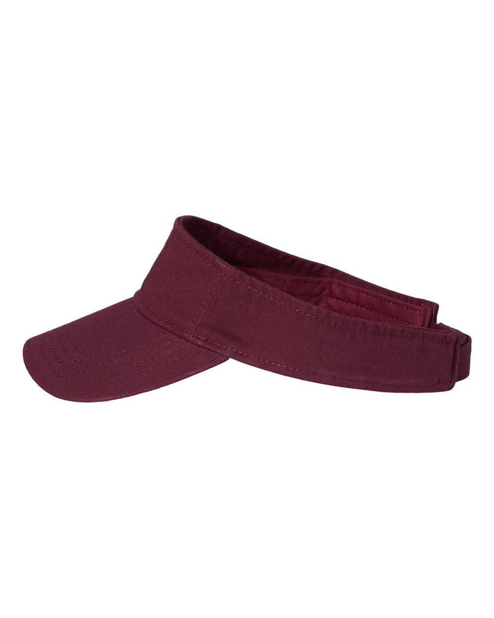 Valucap - Bio-Washed Visor - Maroon