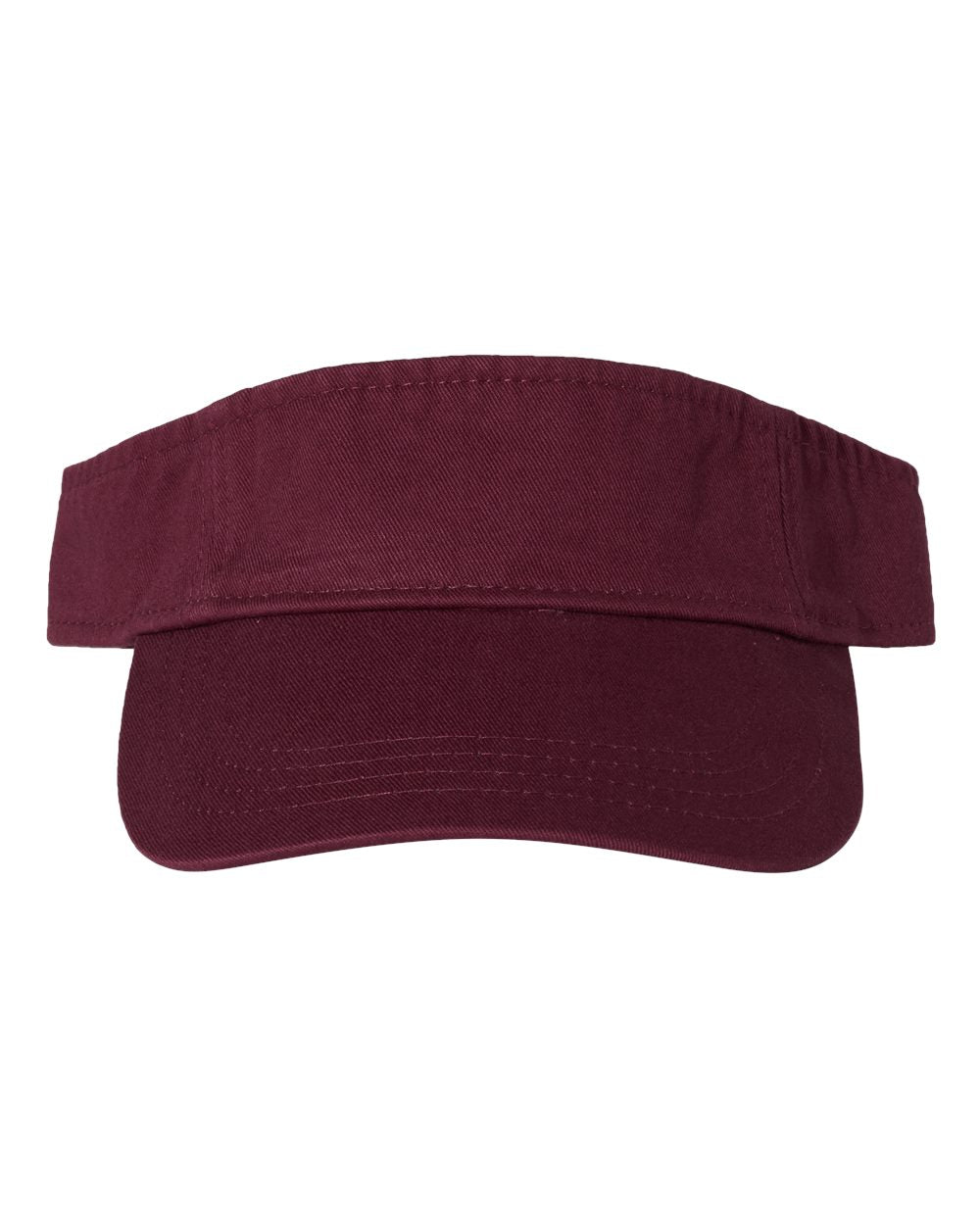 Valucap - Bio-Washed Visor - Maroon