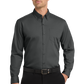 Port Authority® Long Sleeve Carefree Poplin Shirt - Graphite