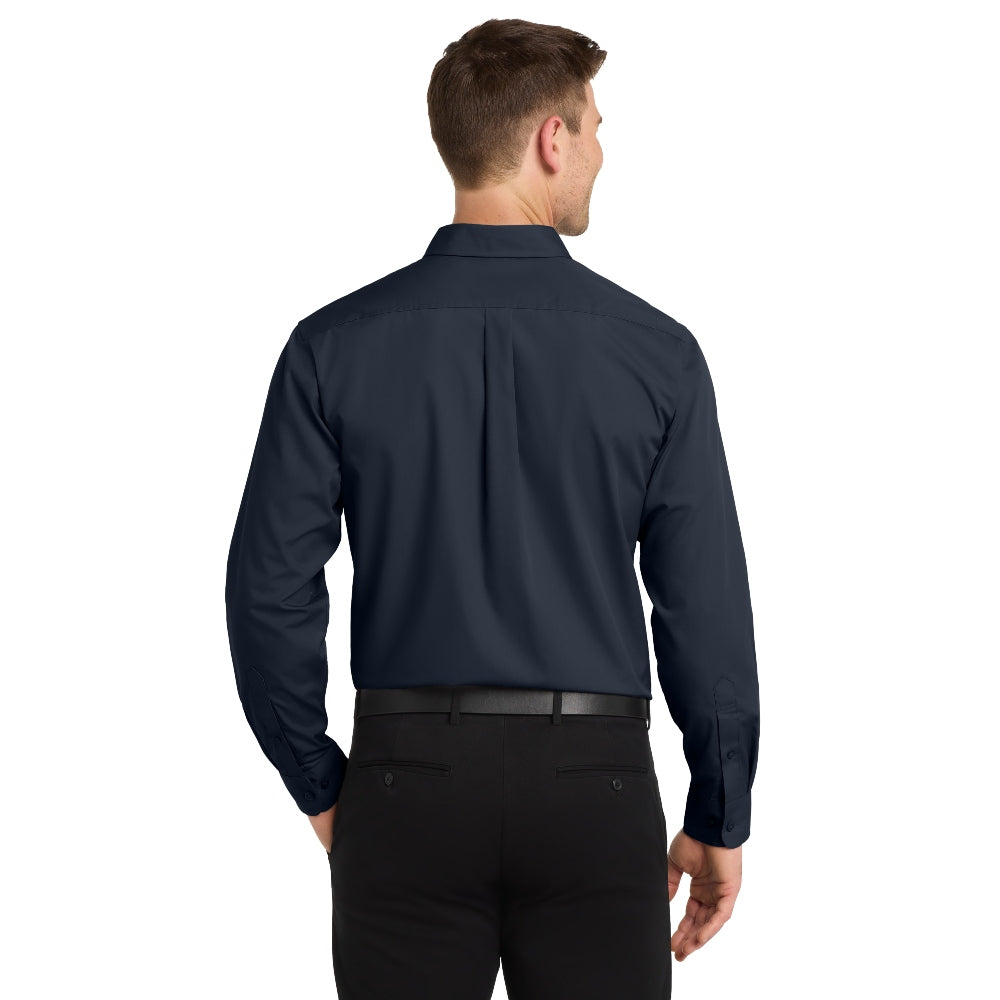 Port Authority® Long Sleeve Carefree Poplin Shirt - River Blue Navy