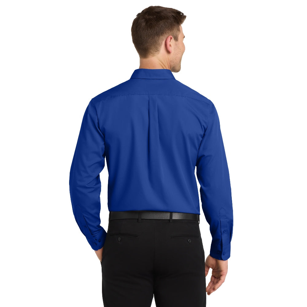 Port Authority® Long Sleeve Carefree Poplin Shirt - True Royal
