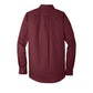Port Authority® Long Sleeve Carefree Poplin Shirt - Burgundy