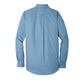 Port Authority® Long Sleeve Carefree Poplin Shirt - Carolina Blue