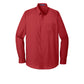 Port Authority® Long Sleeve Carefree Poplin Shirt - Rich Red
