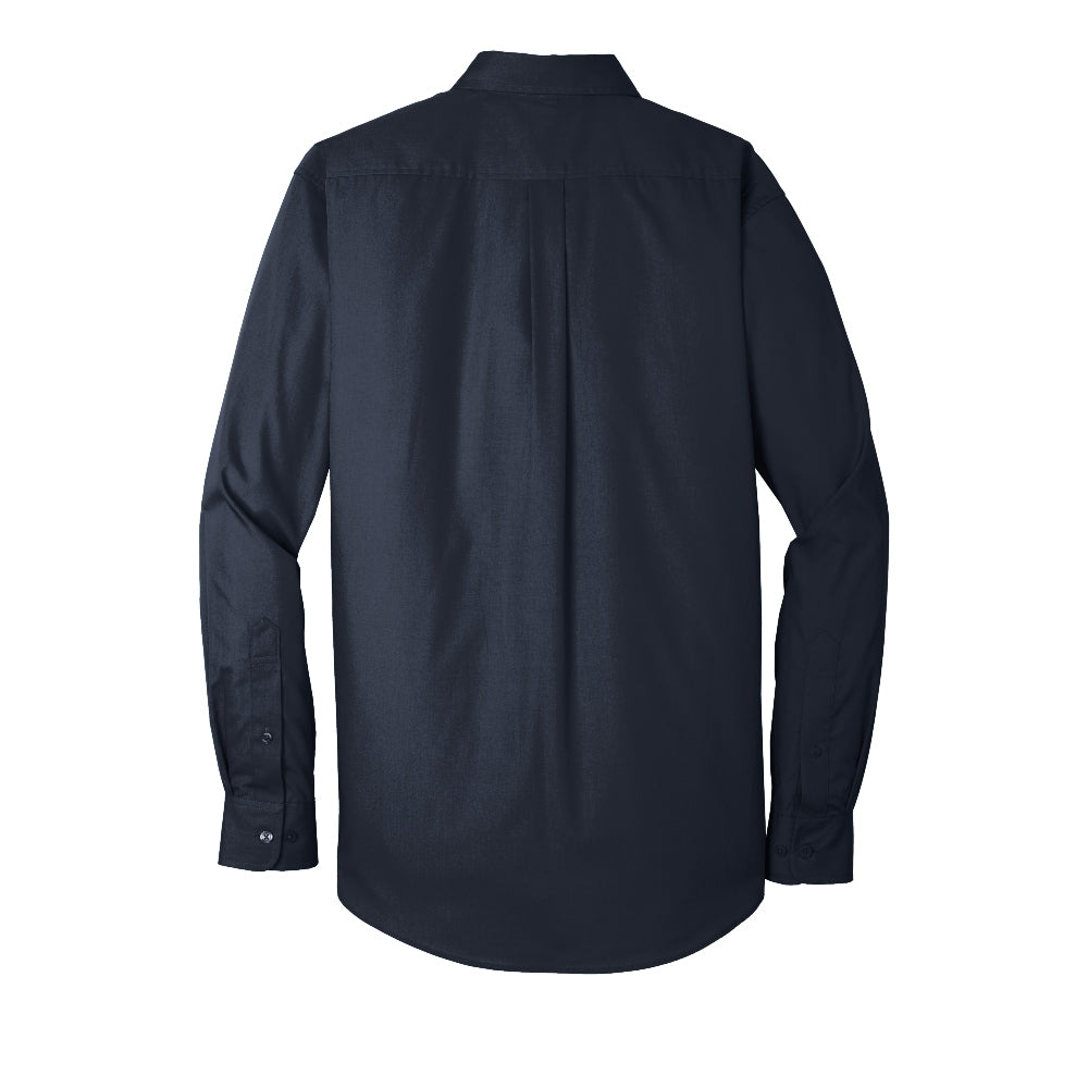 Port Authority® Long Sleeve Carefree Poplin Shirt - River Blue Navy