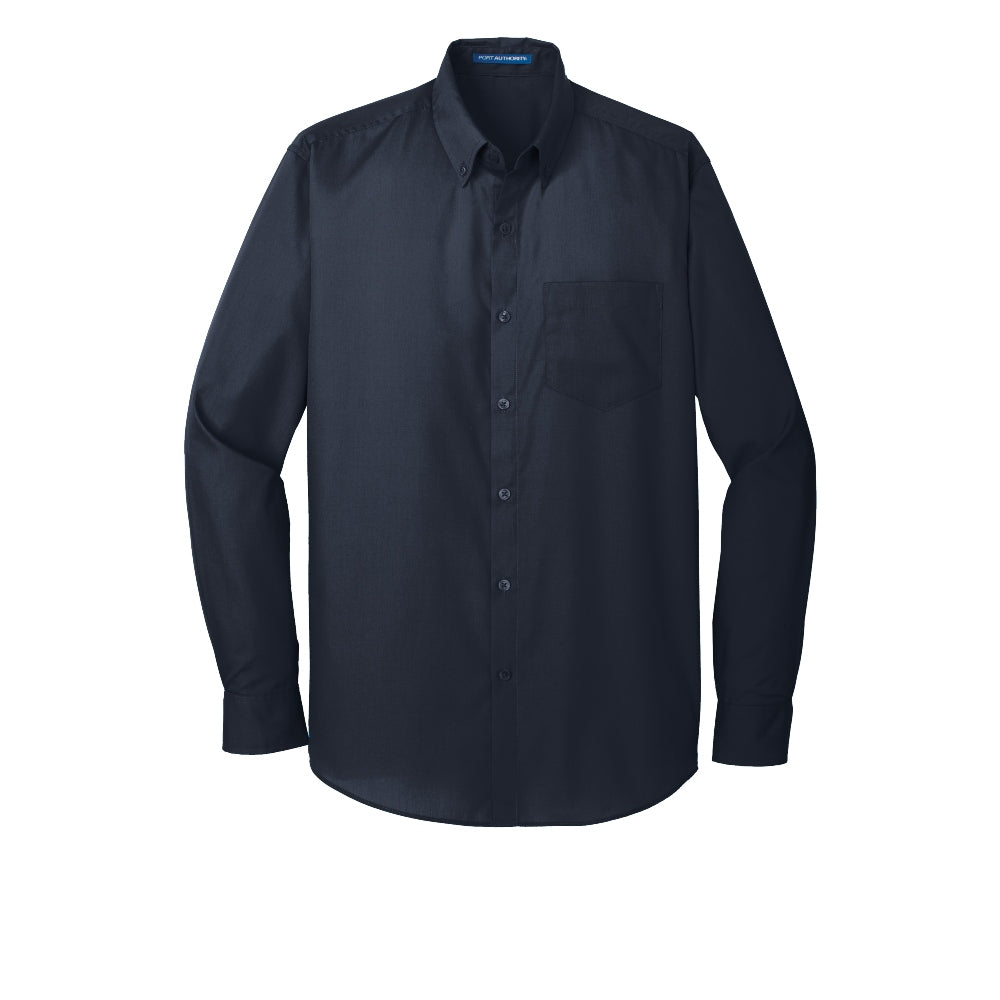 Port Authority® Long Sleeve Carefree Poplin Shirt - River Blue Navy