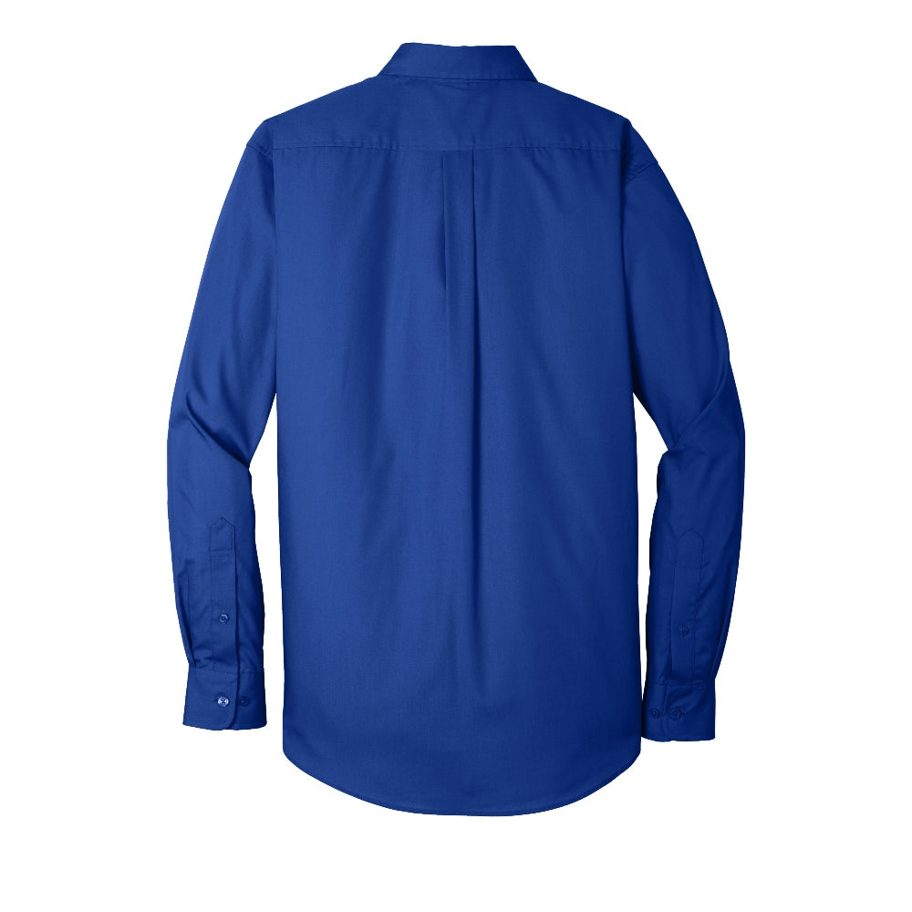 Port Authority® Long Sleeve Carefree Poplin Shirt - True Royal