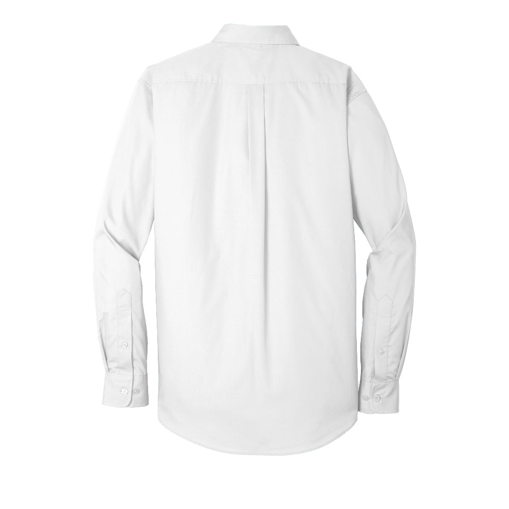 Port Authority® Long Sleeve Carefree Poplin Shirt - White