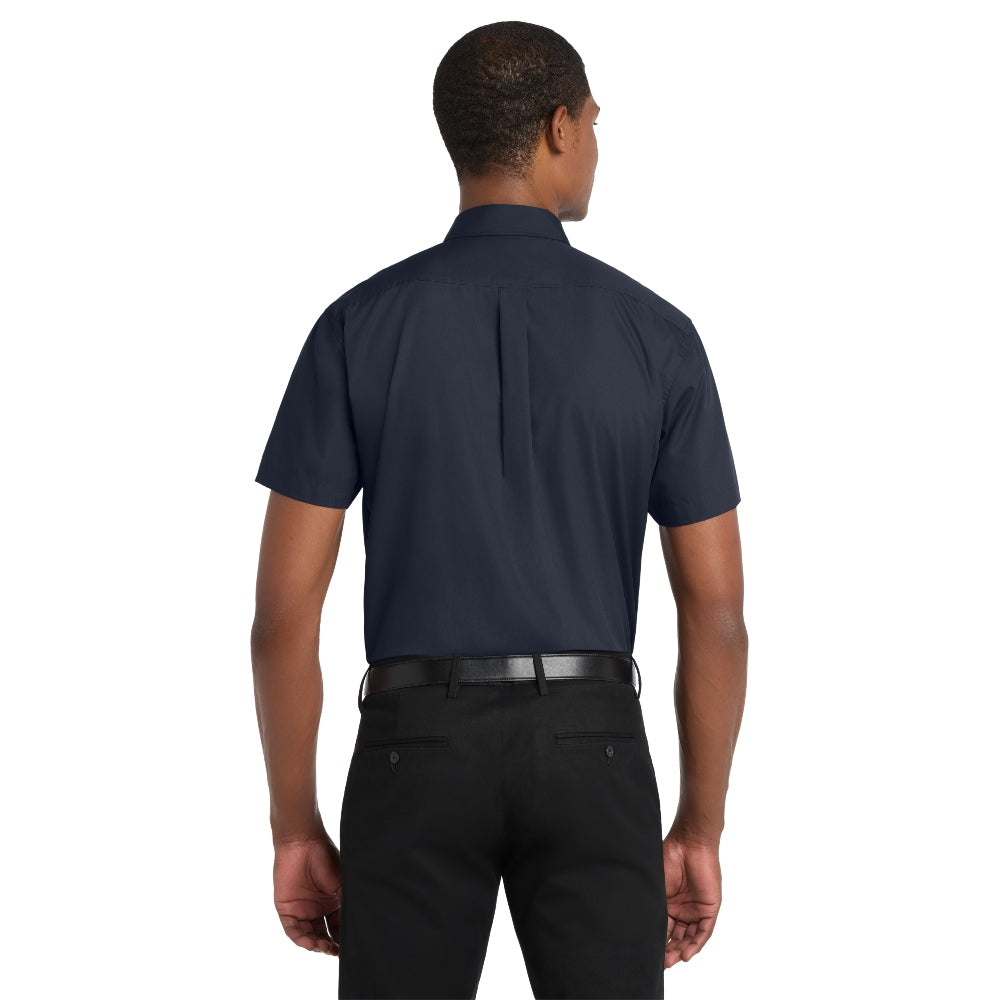 Port Authority® Short Sleeve Carefree Poplin Shirt - River Blue Navy