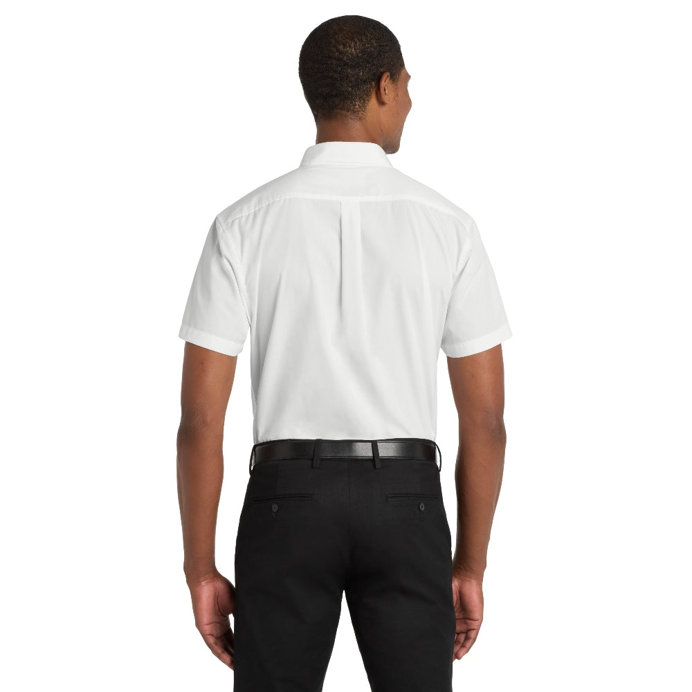Port Authority® Short Sleeve Carefree Poplin Shirt - White