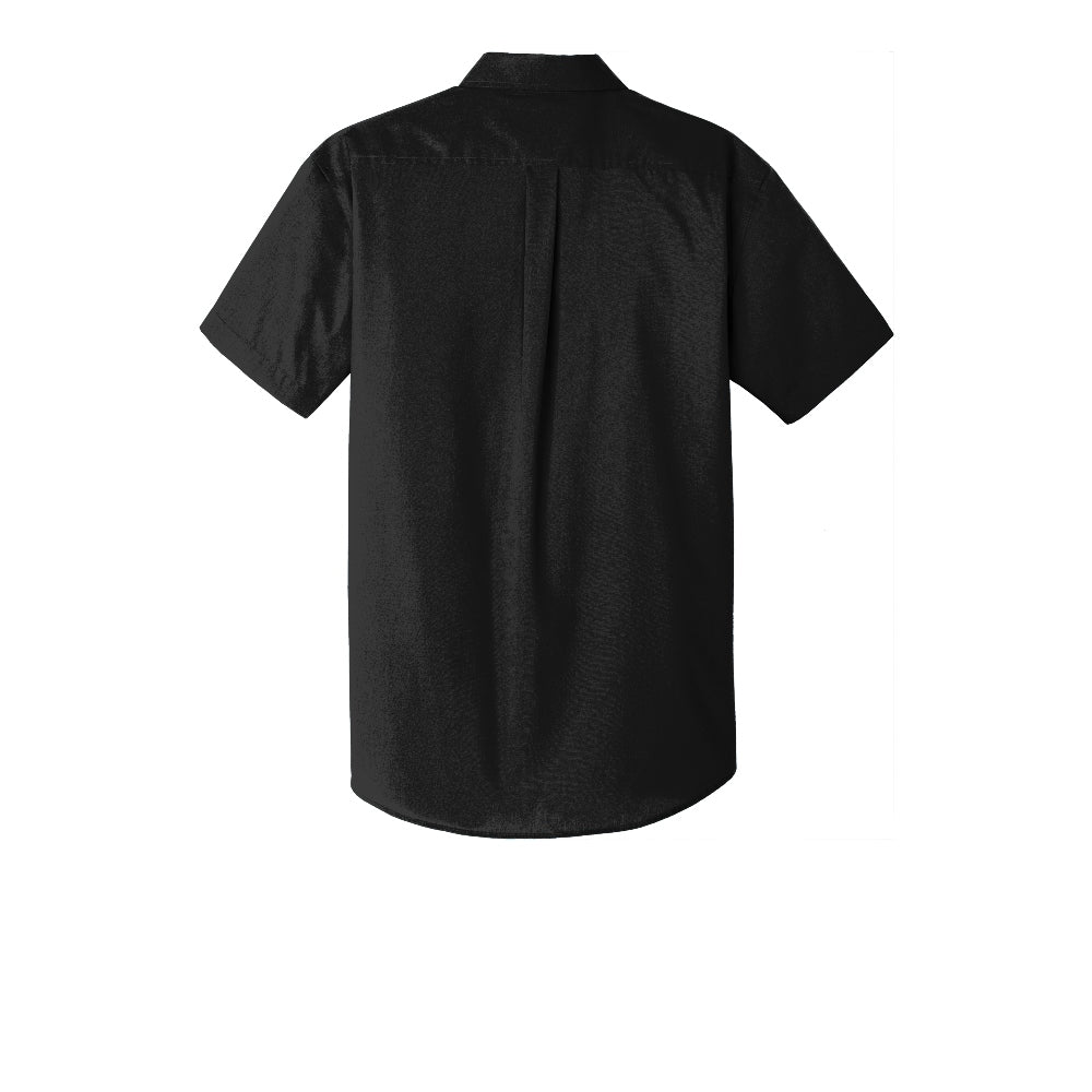 Port Authority® Short Sleeve Carefree Poplin Shirt - Deep Black