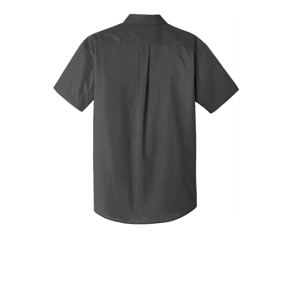 Port Authority® Short Sleeve Carefree Poplin Shirt - Graphite
