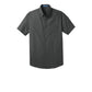 Port Authority® Short Sleeve Carefree Poplin Shirt - Graphite