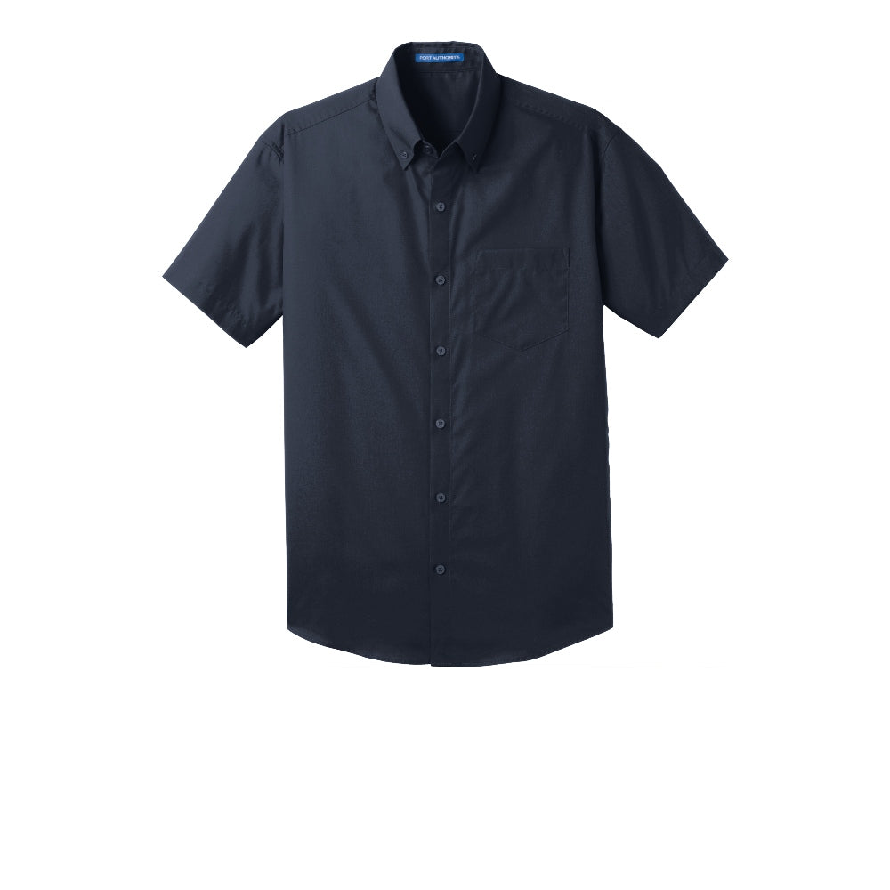 Port Authority® Short Sleeve Carefree Poplin Shirt - River Blue Navy