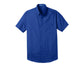 Port Authority® Short Sleeve Carefree Poplin Shirt - True Royal