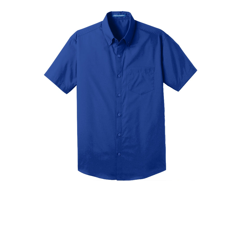 Port Authority® Short Sleeve Carefree Poplin Shirt - True Royal