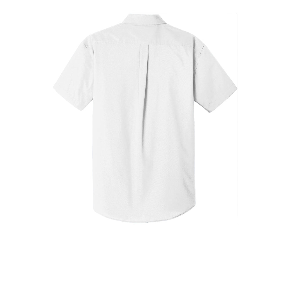 Port Authority® Short Sleeve Carefree Poplin Shirt - White
