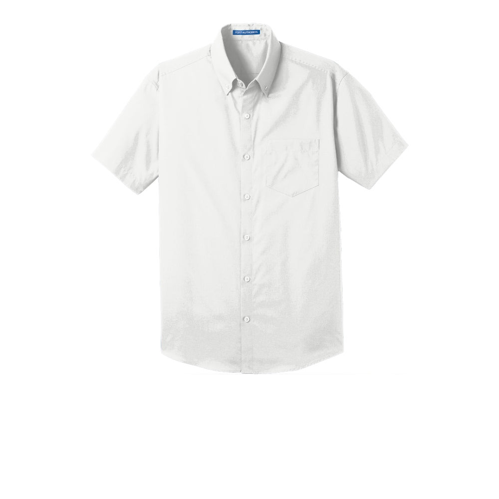 Port Authority® Short Sleeve Carefree Poplin Shirt - White