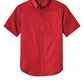 Port Authority® Short Sleeve SuperPro React™ Twill Shirt- Rich Red