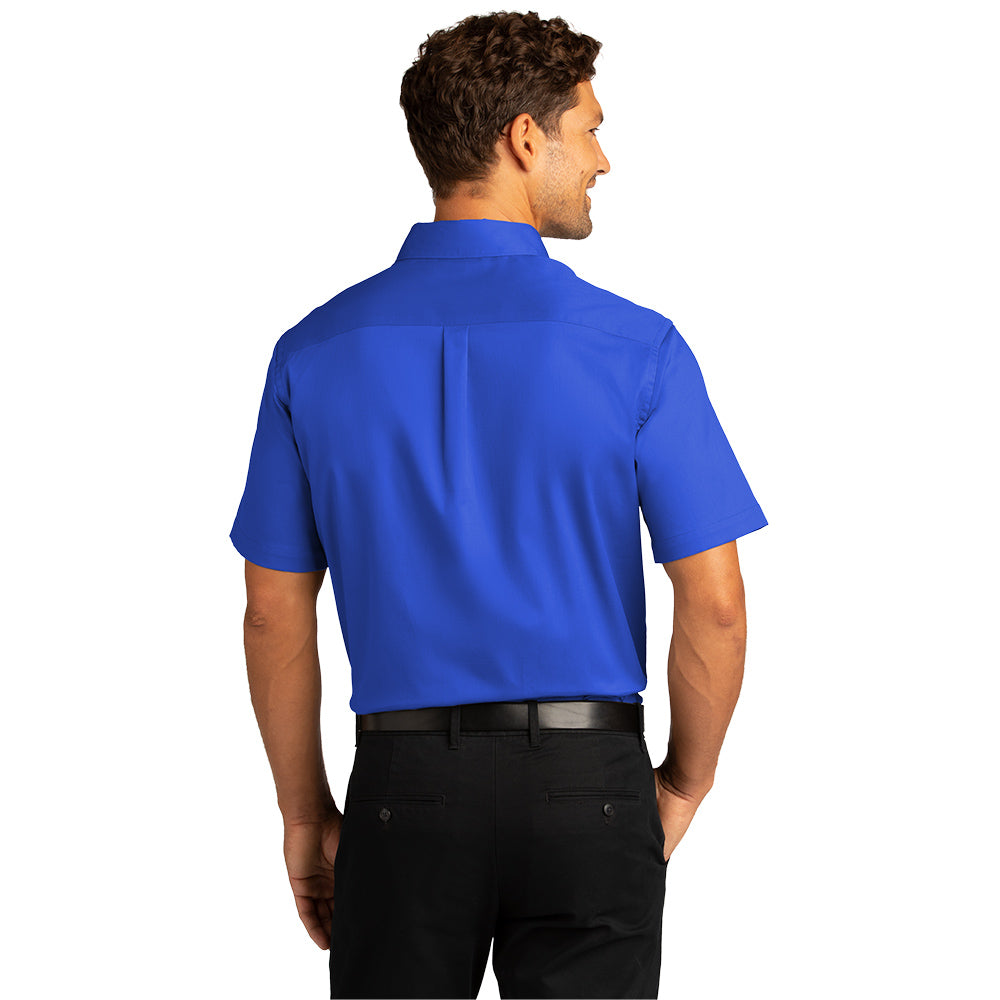 Port Authority® Short Sleeve SuperPro React™ Twill Shirt - True Royal