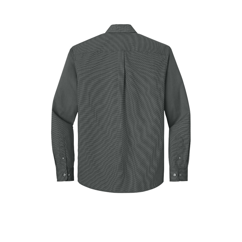 Port Authority® Long Sleeve Nailhead Easy Care Shirt - Deep Black