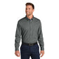 Port Authority® Long Sleeve Nailhead Easy Care Shirt - Deep Black