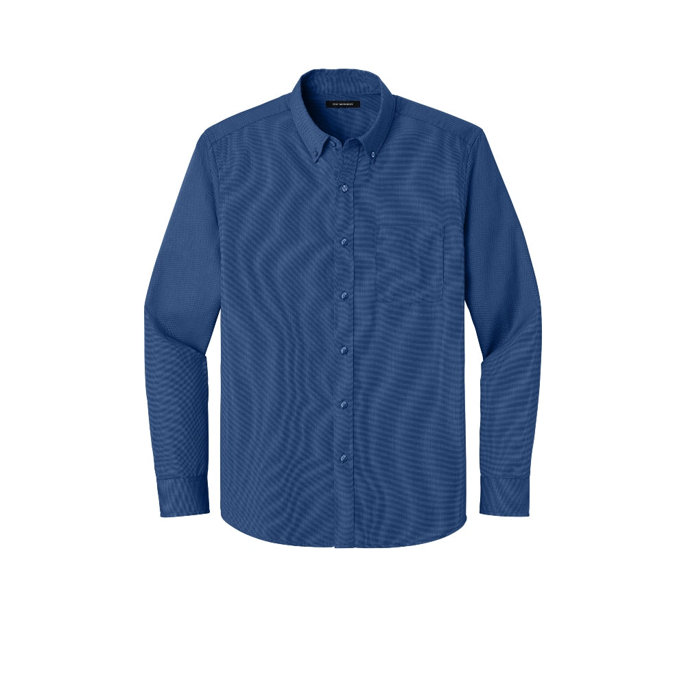 Port Authority® Long Sleeve Nailhead Easy Care Shirt - Mediterranean Blue