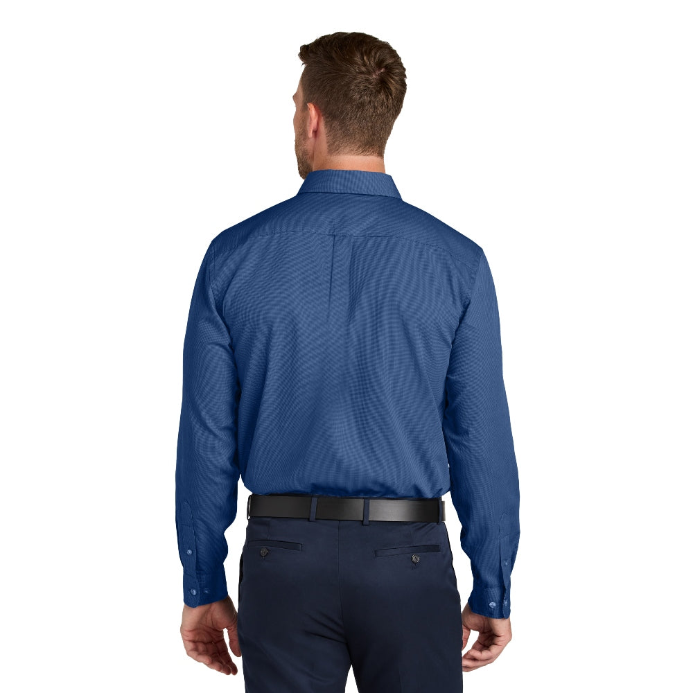 Port Authority® Long Sleeve Nailhead Easy Care Shirt - Mediterranean Blue