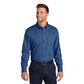 Port Authority® Long Sleeve Nailhead Easy Care Shirt - Mediterranean Blue