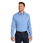 Port Authority® Long Sleeve Nailhead Easy Care Shirt - Swiss Blue
