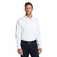 Port Authority® Long Sleeve Nailhead Easy Care Shirt - White