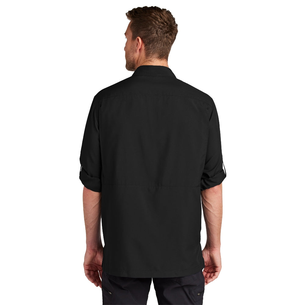 Port Authority® Long Sleeve UV Daybreak Shirt - Deep Black