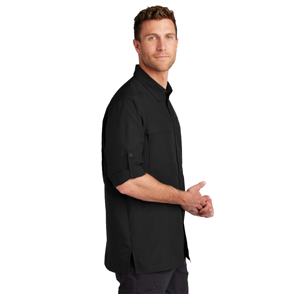 Port Authority® Long Sleeve UV Daybreak Shirt - Deep Black