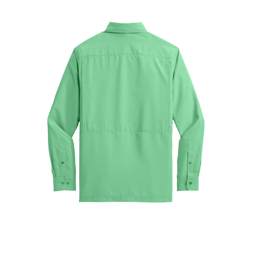 Port Authority® Long Sleeve UV Daybreak Shirt - Bright Seafoam