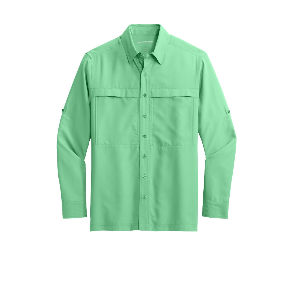 Port Authority® Long Sleeve UV Daybreak Shirt - Bright Seafoam