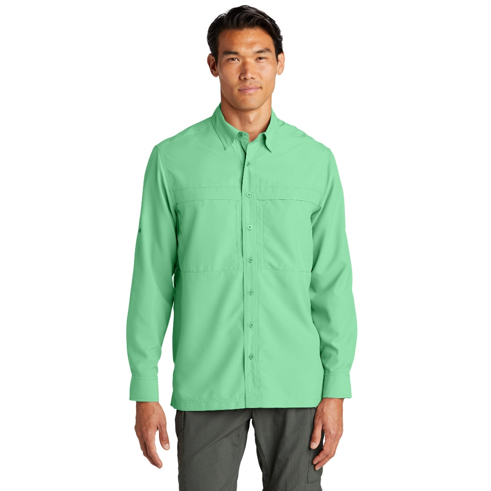 Port Authority® Long Sleeve UV Daybreak Shirt - Bright Seafoam