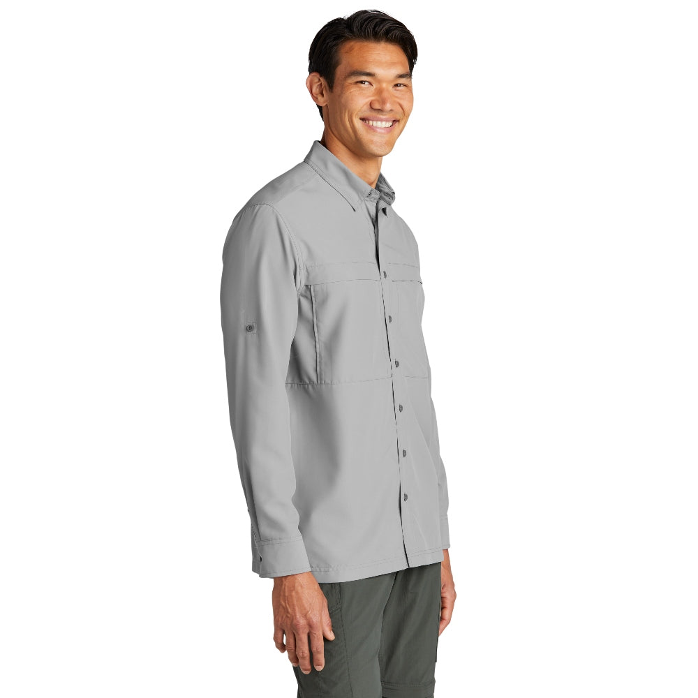 Port Authority® Long Sleeve UV Daybreak Shirt - Gusty Grey