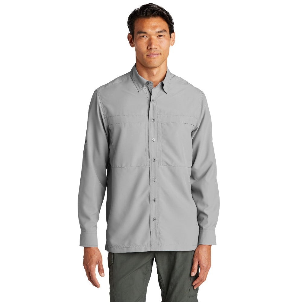 Port Authority® Long Sleeve UV Daybreak Shirt - Gusty Grey