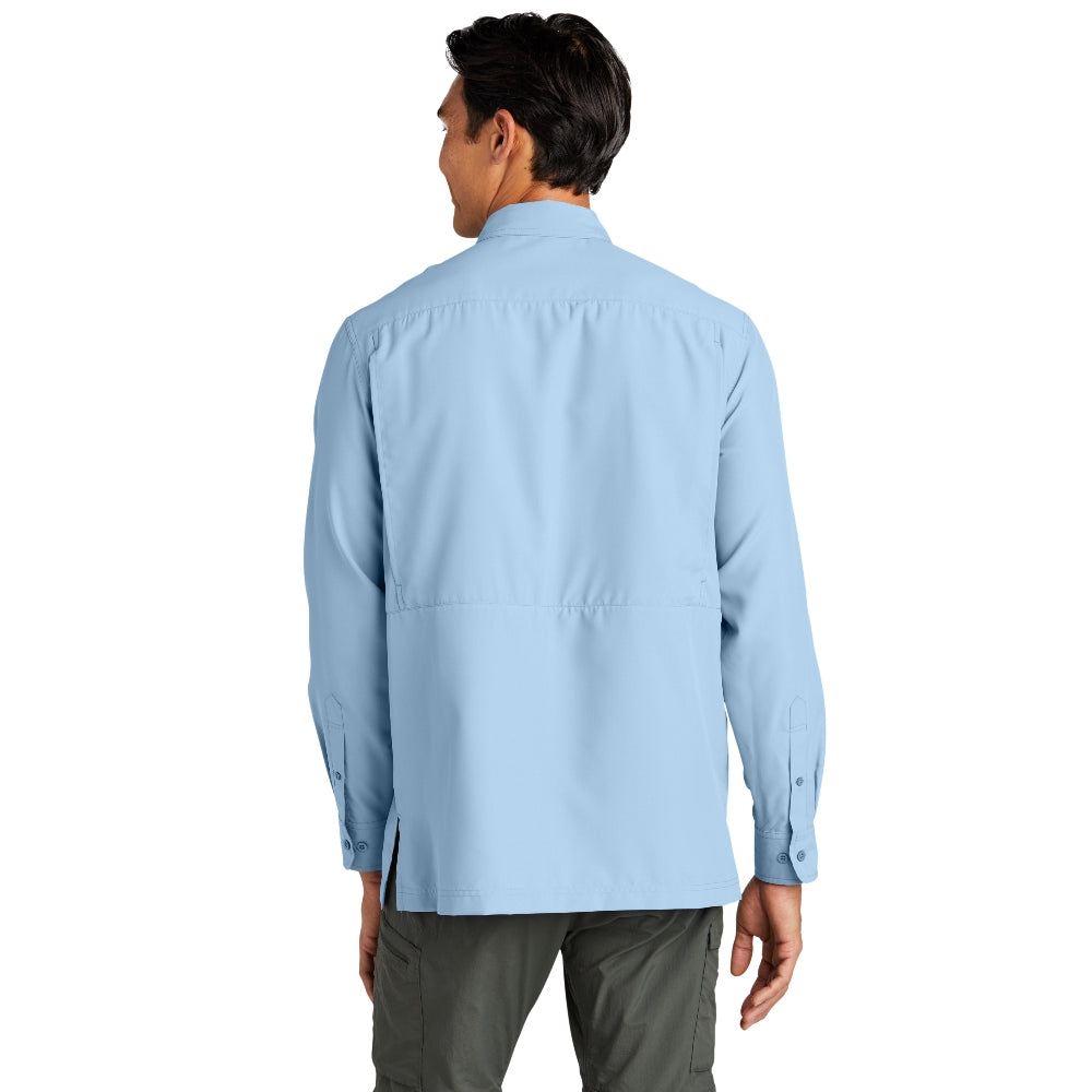 Port Authority® Long Sleeve UV Daybreak Shirt - Light Blue