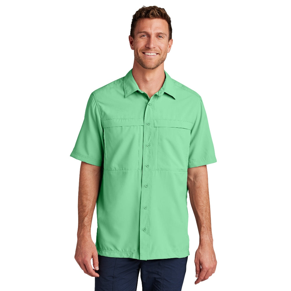 Port Authority® Short Sleeve UV Daybreak Shirt - Bright Seafoam